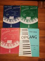 Lesboeken Folk Dean piano: Steeds beter 1,2,3 +Opgang 1, Gebruikt, Overige genres, Les of Cursus, Ophalen of Verzenden