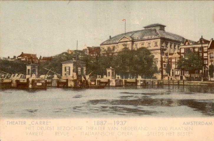 Amsterdam - Theater Carré, Verzamelen, Ansichtkaarten | Nederland, Ongelopen, Noord-Holland, 1920 tot 1940, Ophalen of Verzenden