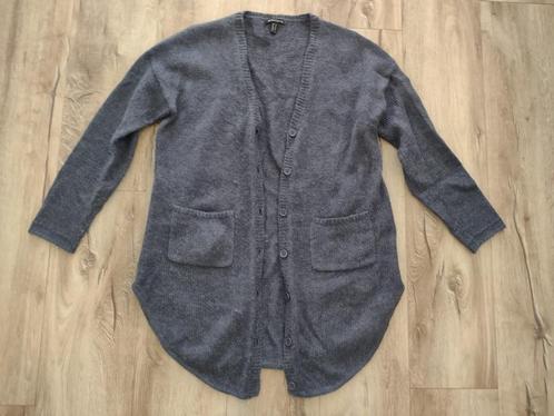 Prachtig blauw wollen vest van Question, maat M. Gebreid., Kleding | Dames, Truien en Vesten, Zo goed als nieuw, Maat 38/40 (M)