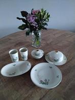 Antiek Ontbijtservies met Roosjes - Compleet!, Ophalen of Verzenden