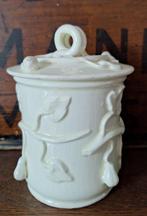 Antieke franse confiturepot, barbotine, Antiek en Kunst, Antiek | Servies los, Ophalen of Verzenden