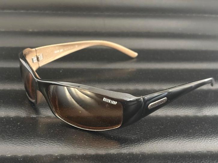 Vintage Killer Loop Heren Zonnebril - Zwart/bruin Amsterdam, Sieraden, Tassen en Uiterlijk, Zonnebrillen en Brillen | Heren, Gebruikt