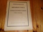 Heinrich Malz - Tonleiterstudien fur Violin, Gebruikt, Klassiek, Ophalen of Verzenden, Viool of Altviool