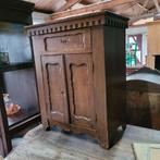 Brocant oud klein kastje, hangkastje, opzetkastje, Antiek en Kunst, Ophalen