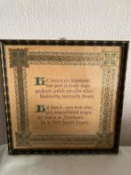 Guido Gezelle Spreuk Calligrafie Nelly ten Have, Lijst 1900, Ophalen of Verzenden