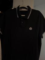 Moncler - M - Zwarte polo, Kleding | Heren, Polo's, Ophalen of Verzenden, Zo goed als nieuw, Zwart