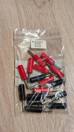 Banaanstekkers 16 stuks (rood/zwart), Ophalen of Verzenden, Gebruikt