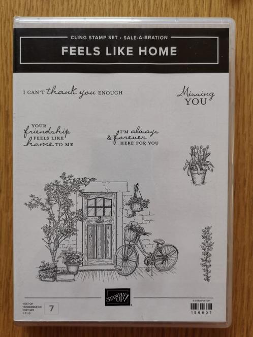 Stampin' Up! stempelset Feels Like Home, Hobby en Vrije tijd, Stempelen, Zo goed als nieuw, Ophalen of Verzenden
