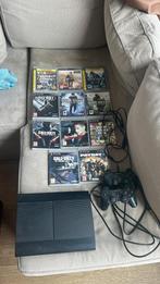 Ps3 500gb met 2 controllers en 11 games, Met 2 controllers, Ophalen of Verzenden, Zo goed als nieuw, 500 GB