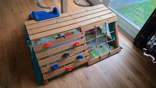 Klimrek met glijbaan, Kinderen en Baby's, Speelgoed | Buiten | Speeltoestellen, Gebruikt, Glijbaan, Klimnet, Klimwand, Ophalen