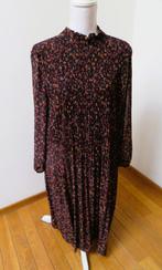 V23 MADE IN ITALY jurk zwart rood bruin maat L 42/44, Kleding | Dames, Jurken, Maat 42/44 (L), Ophalen of Verzenden, Onder de knie