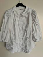 Witte blouse met pofmouwen - Nukus, (L), Ophalen of Verzenden, Zo goed als nieuw, Maat 38/40 (M), Wit
