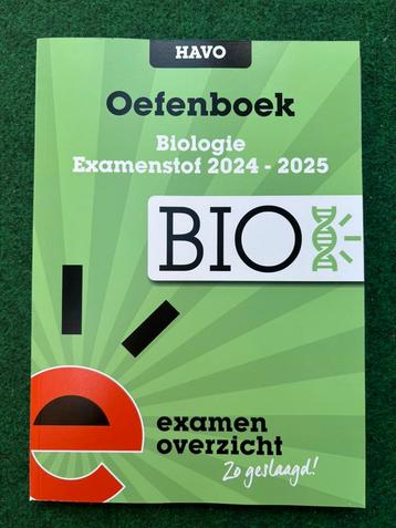 Oefenboek Biologie HAVO examenoverzicht Zo geslaagd! beschikbaar voor biedingen