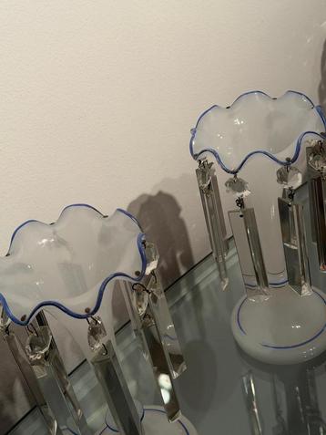 Vintage Luster met Kristallen Hangertjes beschikbaar voor biedingen