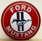 Ford Mustang logo rond reclamebord van metaal wandbord deco