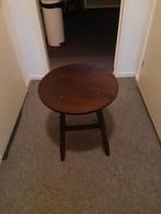 Bijzettafel, Ophalen of Verzenden, Rond, Hout, Minder dan 55 cm