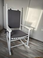 Schommelstoel inclusief kussen, Huis en Inrichting, Stoelen, Ophalen, Wit, Zo goed als nieuw, Eén