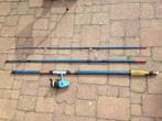 Zee hengel driedelig lente totaal 420cm, met vismolen, Watersport en Boten, Hengelsport | Algemeen, Ophalen, Gebruikt, Complete hengel