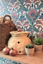 Vintage Keramische Uienpot | Tas/Zak vorm, Keramiek, Overige typen, Ophalen of Verzenden, Zo goed als nieuw