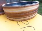 Vintage bloempot . Bruin, beige, Gebruikt, Rond, Ophalen of Verzenden, Minder dan 25 cm
