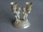 Kandelaar met engeltjes., Ophalen of Verzenden, Zo goed als nieuw, Kunststof, Kandelaar
