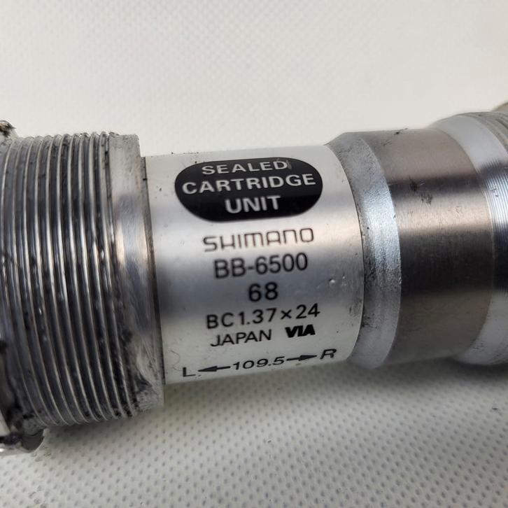 Shimano Ultegra bb-6500 octalink trapas bsa 109.5 mm, Fietsen en Brommers, Fietsonderdelen, Gebruikt, Racefiets, Crankstel of Pedalen