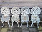 4x Bistro Set stoel + Tafelblad, Tuin en Terras, Ophalen, Gebruikt, Aluminium