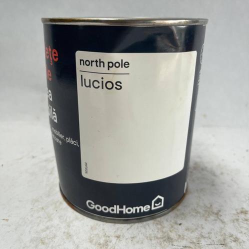 GoodHome Allround Verf Lak North Pole Wit Glans 750ml, Doe-het-zelf en Verbouw, Verf, Beits en Lak, Nieuw, Lak, Minder dan 5 liter
