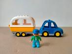 Duplo auto met caravan camperen, Kinderen en Baby's, Speelgoed | Duplo en Lego, Ophalen of Verzenden, Zo goed als nieuw, Duplo