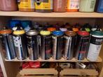 29 spuitbussen, diverse kleuren en merken spray paint, Ophalen of Verzenden