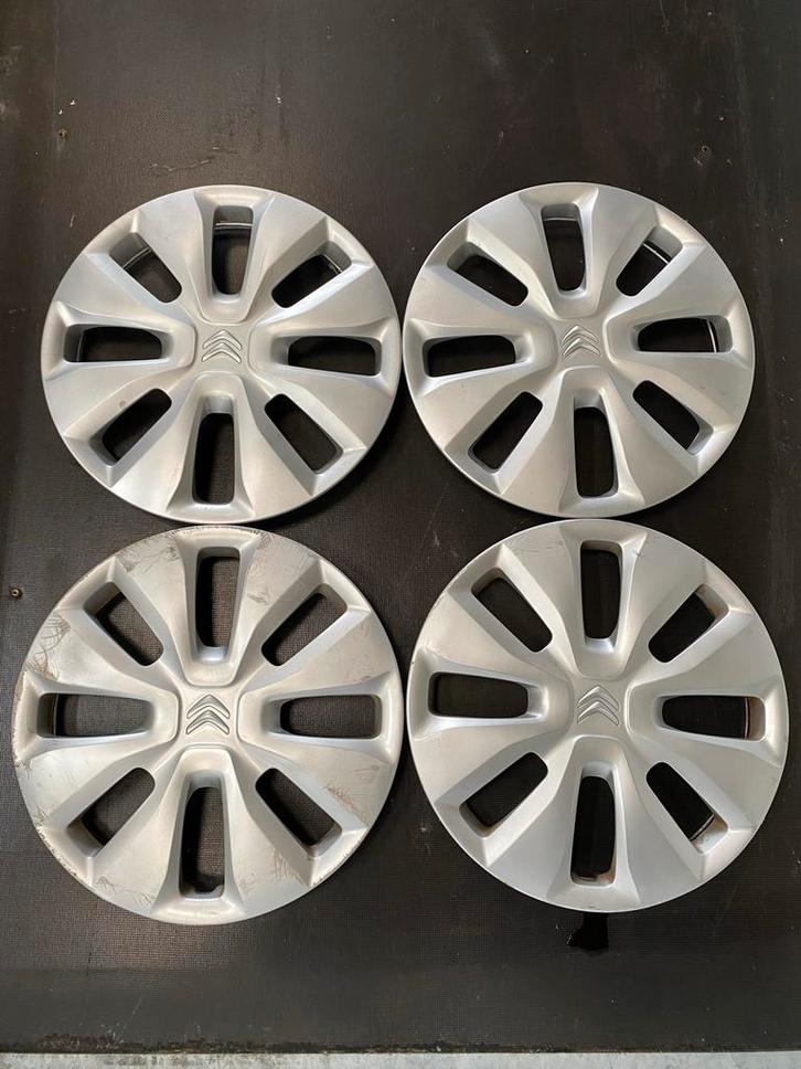 Citroën C1 wieldoppen set origineel, Auto diversen, Wieldoppen, Gebruikt, Ophalen of Verzenden