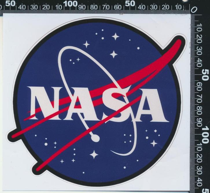 Sticker: NASA (109), Verzamelen, Stickers, Zo goed als nieuw, Bedrijf of Vereniging, Ophalen of Verzenden