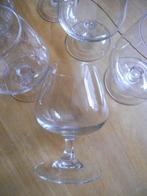 6 Mooie Kristallen Cognacglazen, Glas of Glazen, Nieuw, Ophalen of Verzenden, Glas