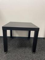Zwarte IKEA LACK vierkante tafel op wieltjes, Ophalen, Minder dan 45 cm, Gebruikt, Vierkant