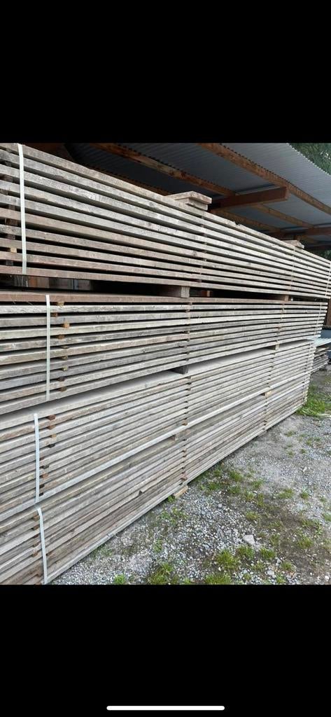 150 steigerplanken, Tuin en Terras, Schuttingen, Zo goed als nieuw, Hout, 1 tot 2 meter, Ophalen