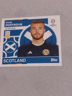 Topps / Sticker / Ryan Porteous / Schotland / Euro 2024, Verzenden, Nieuw, Buitenlandse clubs, Poster, Plaatje of Sticker