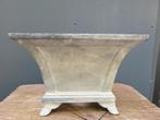 Brocante Franse gietijzeren jardiniere bloembak grijs, Tuin en Terras, Tuin, Minder dan 30 cm, Verzenden, Minder dan 60 cm