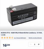 Loodaccu 12v, 1,3 ah nieuw 2x stuks, Ophalen of Verzenden, Nieuw