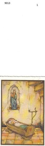 Drie geboortekaartjes met afbeelding van Anton Pieck., Verzenden, Voor 1970, Geboortekaartje