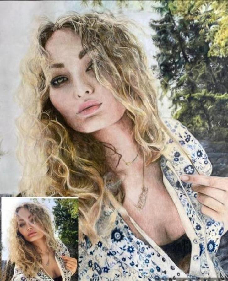 portretten, Diensten en Vakmensen, Kunstenaars en Portretschilders, Schilderkunst, Tekeningen, Maakt ook portretten