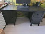 Ikea Hemnes bureau bruin-zwart, Huis en Inrichting, Bureaus, Ophalen, Gebruikt