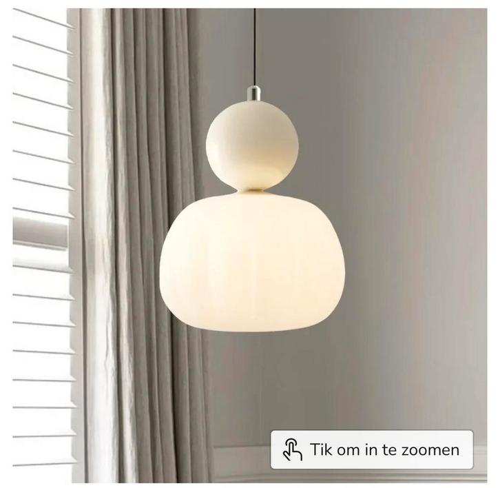 Bauhaus Art Deco Hanglamp x2, Huis en Inrichting, Lampen | Hanglampen, Zo goed als nieuw, 50 tot 75 cm, Glas, Ophalen of Verzenden