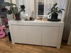 Witte dressoir - hoogglans, Huis en Inrichting, Ophalen, Kunststof, Gebruikt, 150 tot 200 cm