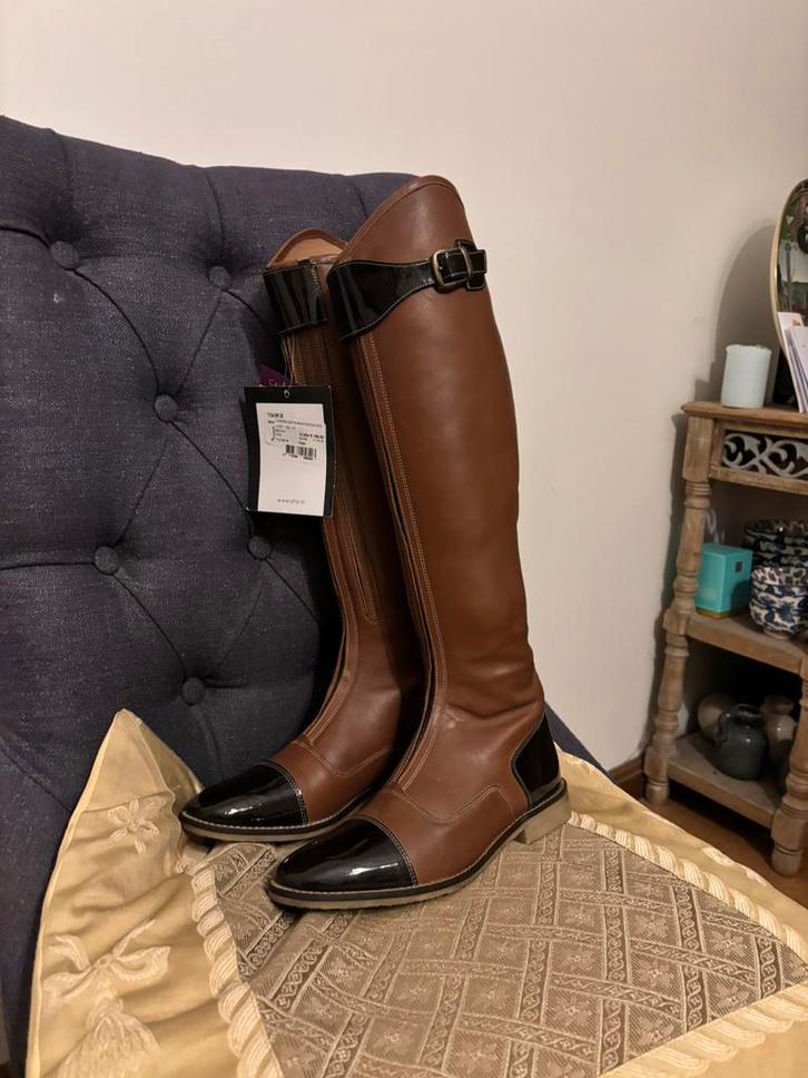 Paardrijlaarzen QHP Bruin, Dieren en Toebehoren, Paardrijkleding, Nieuw, Dames, Kinderen, Schoeisel, Overige soorten, Ophalen of Verzenden