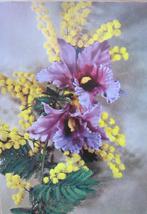 Orchidee met mimosa - 1972, Verzenden, 1960 tot 1980, Gelopen, Natuur