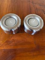 2 stuks mooie Stelton waxinelichthouder donut, Huis en Inrichting, Woonaccessoires | Kandelaars en Kaarsen, Gebruikt, Overige kleuren