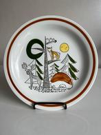 Vintage Rörstrand Skansen Kinderbord Bosdieren M.Westman 50s, Antiek en Kunst, Antiek | Servies los, Ophalen of Verzenden