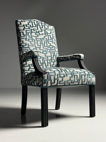 8x Klassieke eetkamerstoelen blauw grijs beschikbaar voor biedingen