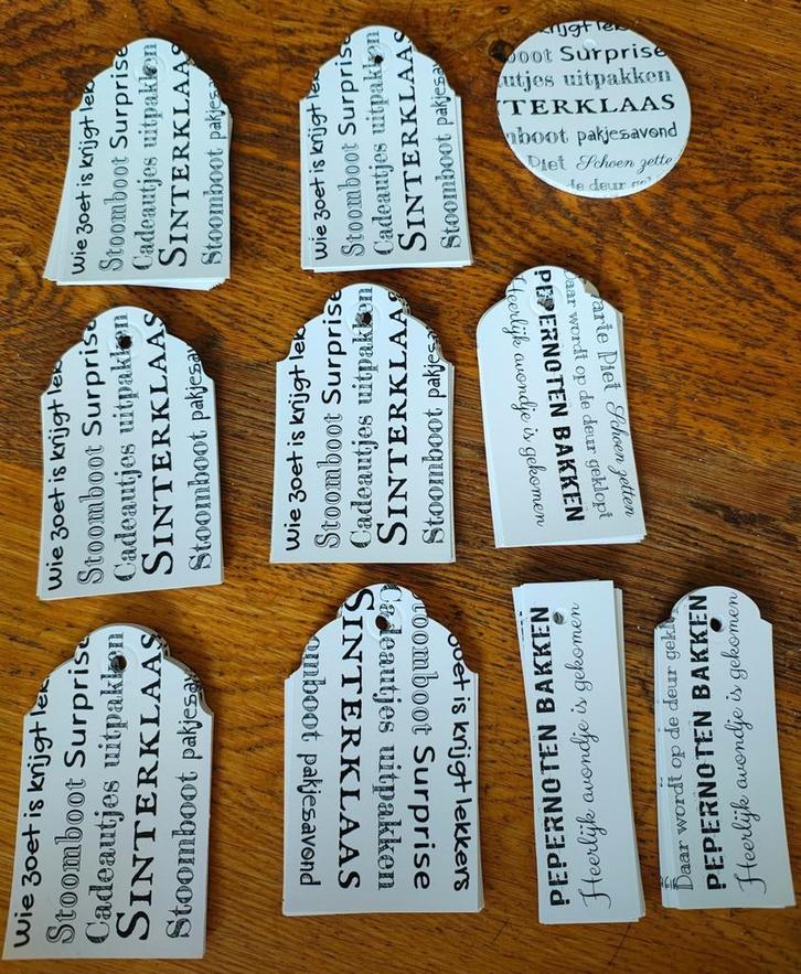 Labels Sinterklaas tijd, Hobby en Vrije tijd, Scrapbooking, Nieuw, Overige merken, Ophalen