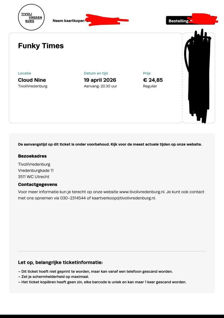 Funky Times @ Tivoli Vredenburg (2 tickets), Tickets en Kaartjes, Concerten | Jazz en Blues, Twee personen, April